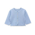 Elegant Cardigan with Fine Ribbed Pattern and Decorative Buttons