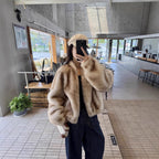 Women's Elegant and Cozy Short Jacket with Wide Sleeves