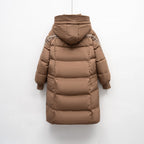 Women's Insulated Winter Coat with Functional Pockets and Adjustable Hood