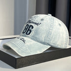 Men's Vintage-Inspired Distressed Baseball Cap