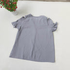 Women's Cold-Shoulder Blouse with Ruffle Details