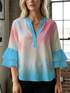 Women's Blouse with Beautiful Floral Design