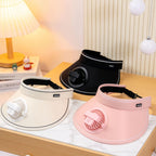 Women’s Wearable Cooling Hood with Integrated Fan