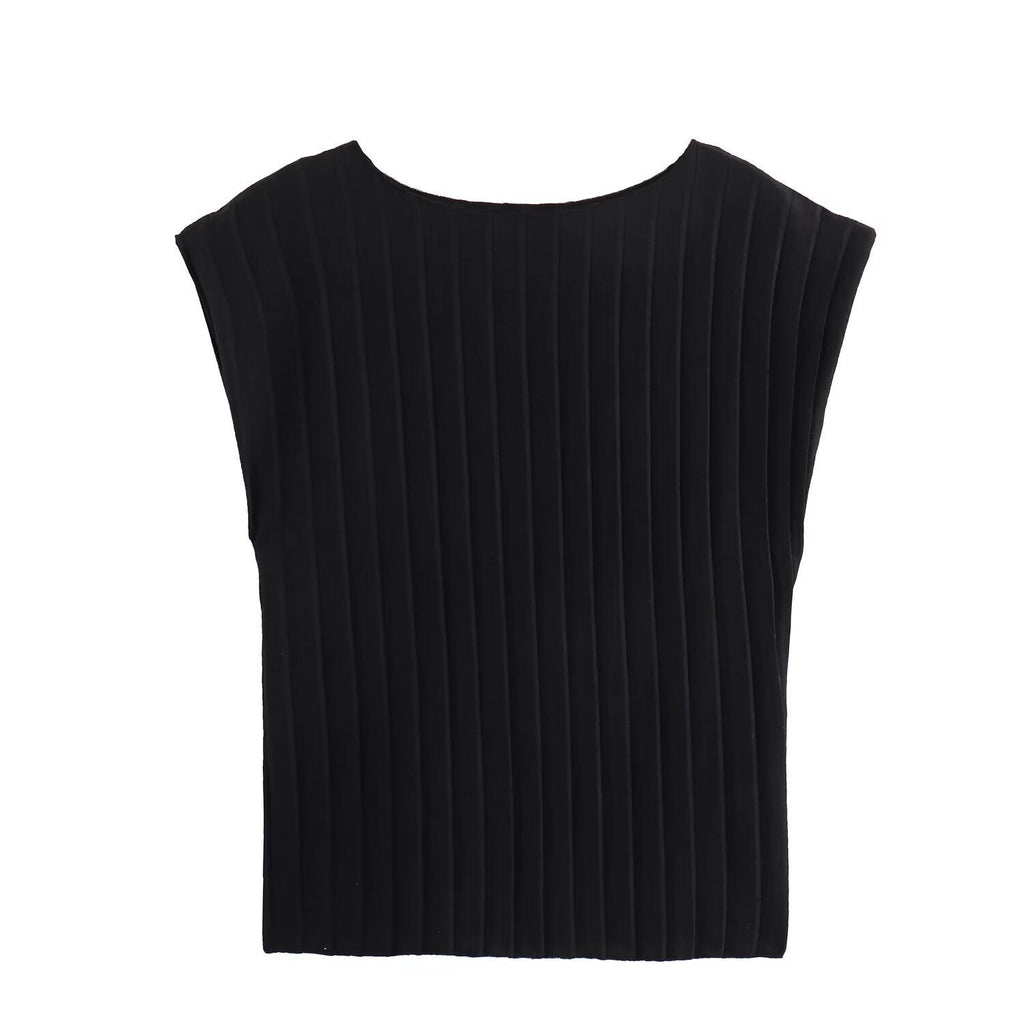 Women's Pleated Cropped Pants
