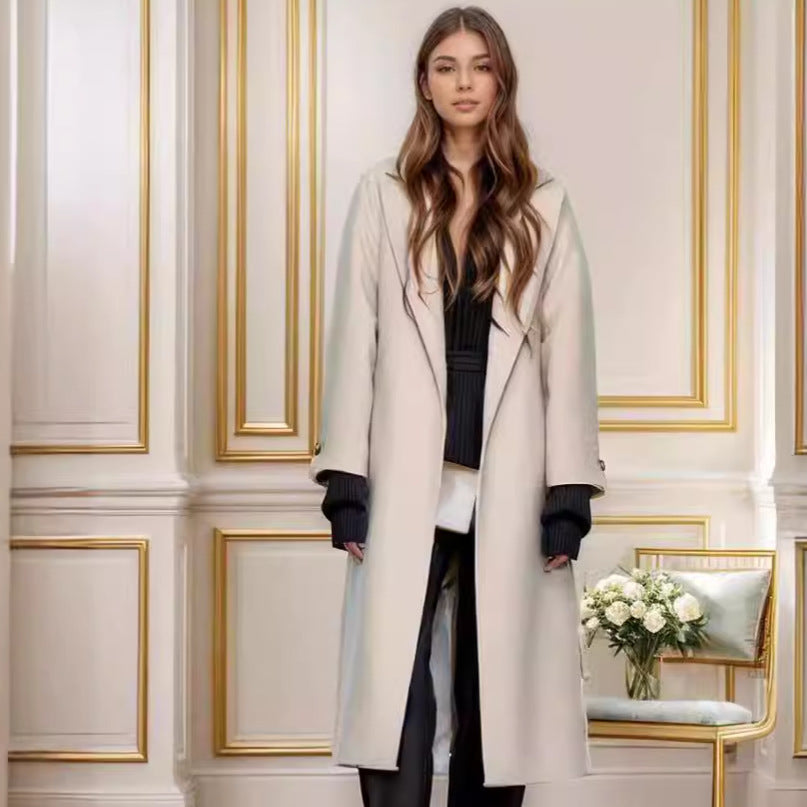 Elegant Duster Coat with Spacious Pockets