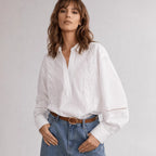 Women's Elegant Blouse with Fine Embroidery Details