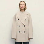 Women's Elegant Double-Breasted Coat Jacket