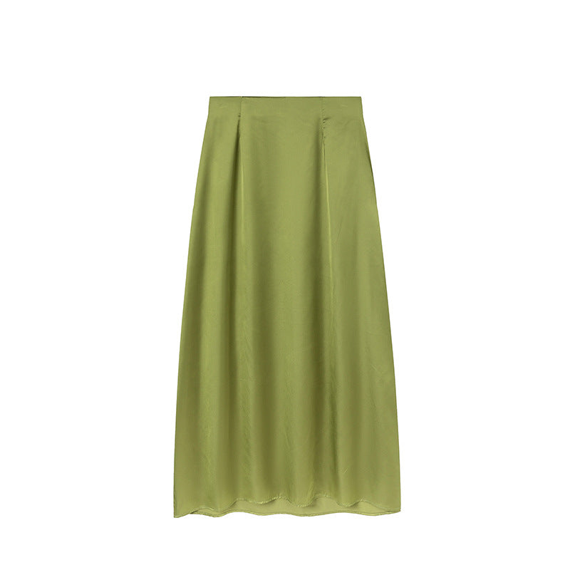 Women's High-Waisted Maxi Skirt with Side Slit