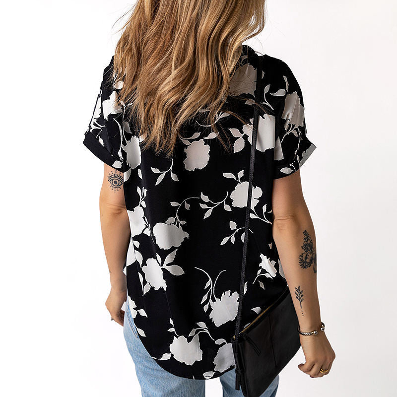 Women's Floral Design Blouse