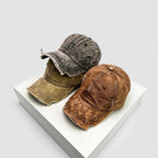 Men's Distressed Denim Baseball Hat