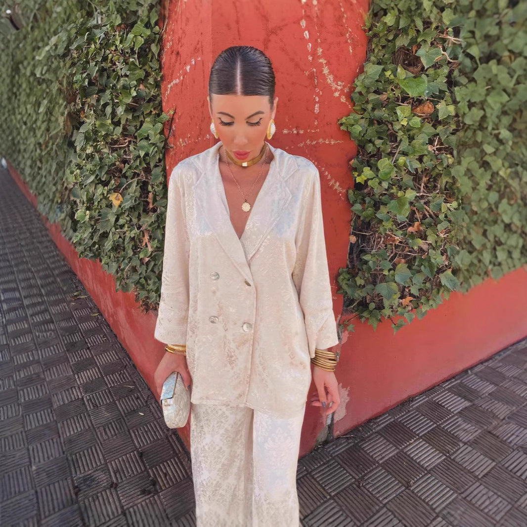 Elegant Blazer and Trousers Set