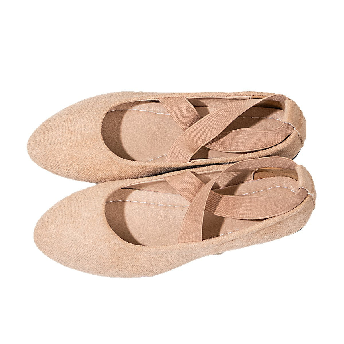 Women's Ballet Flats with Cross Strap