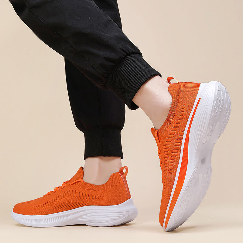Women's Breathable Fitness Sneakers with Flexible Outsole