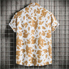 Women's Short-Sleeve Shirt with Animal Print