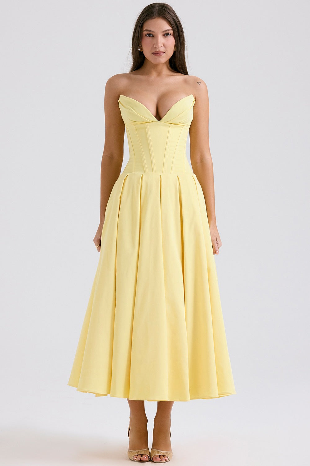 Women's Fitted A-Line Evening Dress