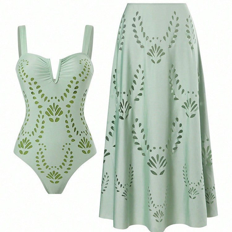 Women's Swimsuit with Matching Skirt