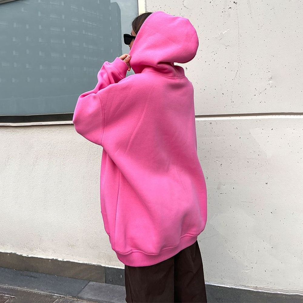 Women's Oversized Hoodie with Kangaroo Pocket