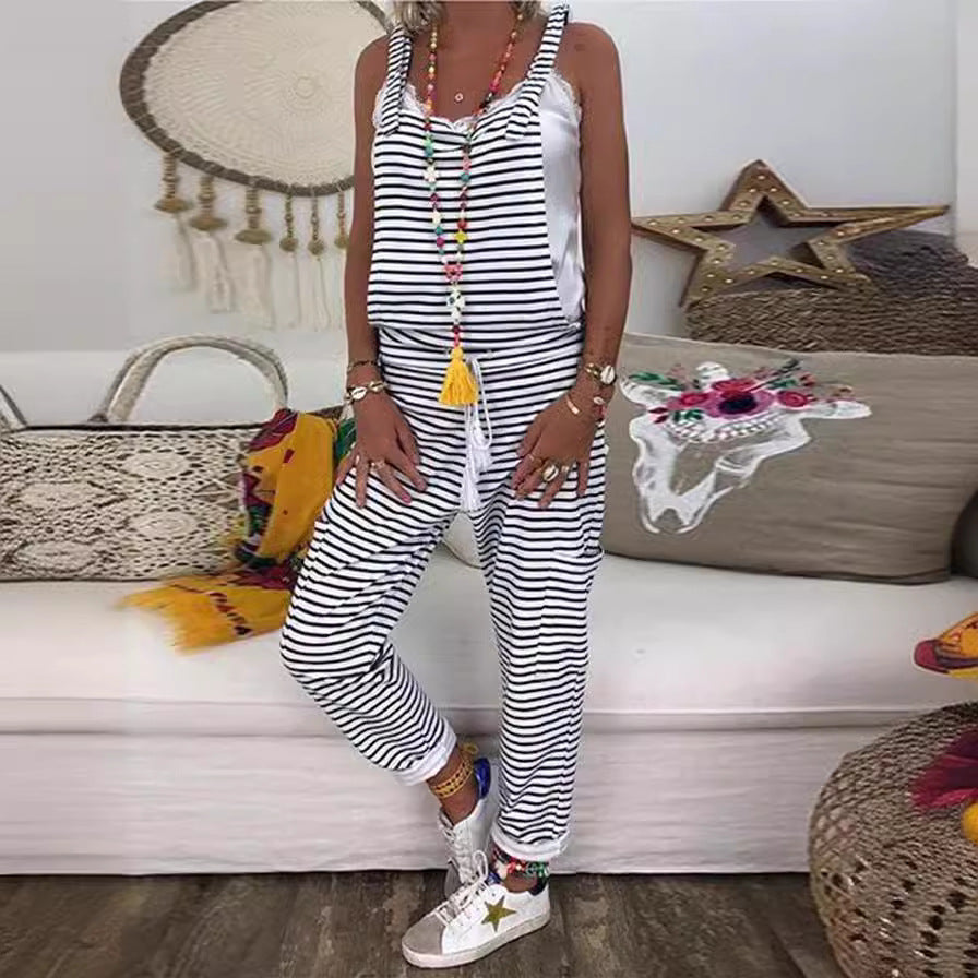Relaxed Striped Jumpsuit
