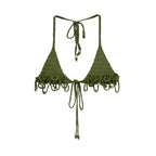 Women's Mesh Mini Skirt with Tassels