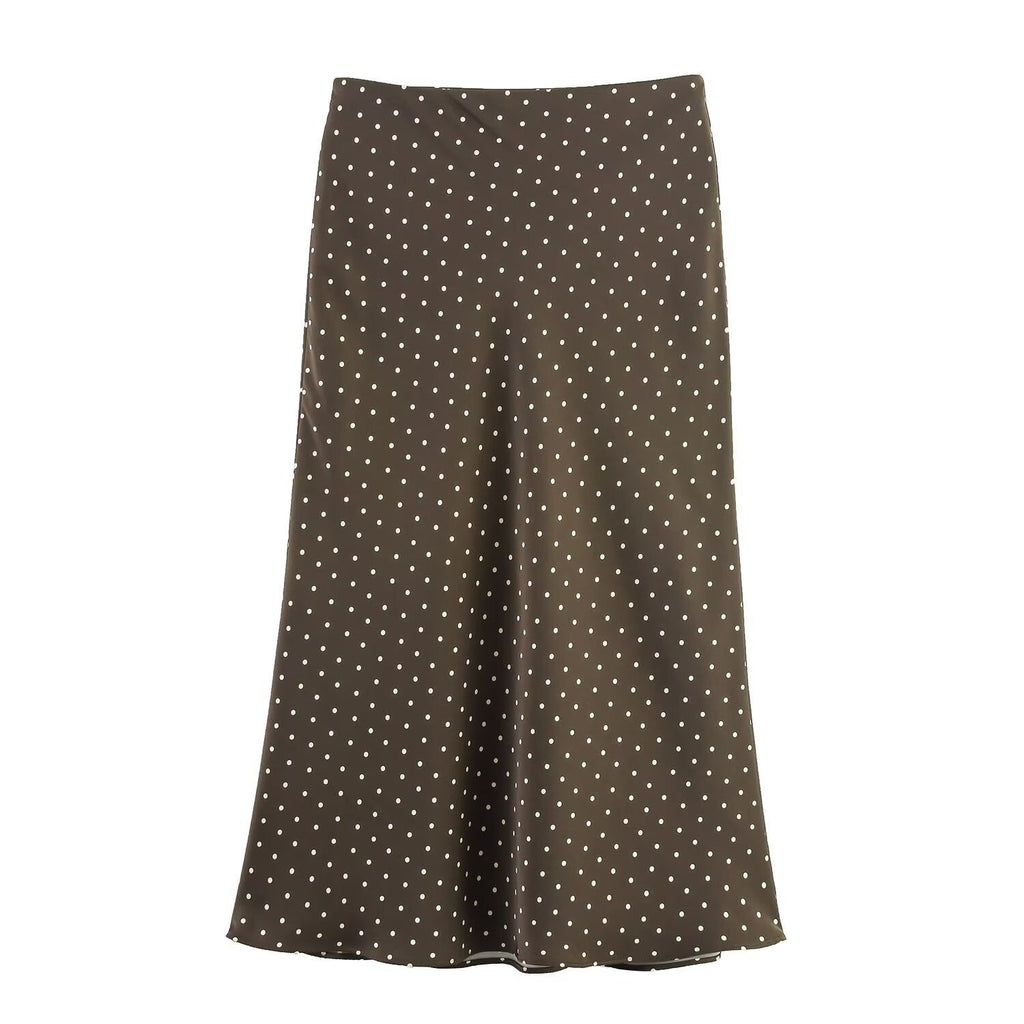 Women's Polka Dot Midi Skirt