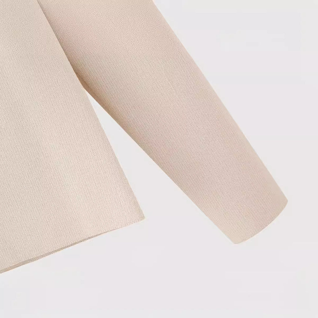 Elegant Wrap Jacket with Button Details