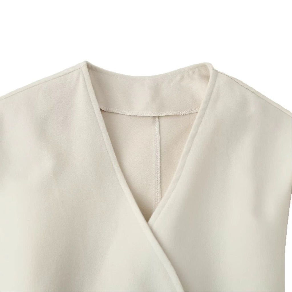 Women's Elegant Wrap Jacket with Belt