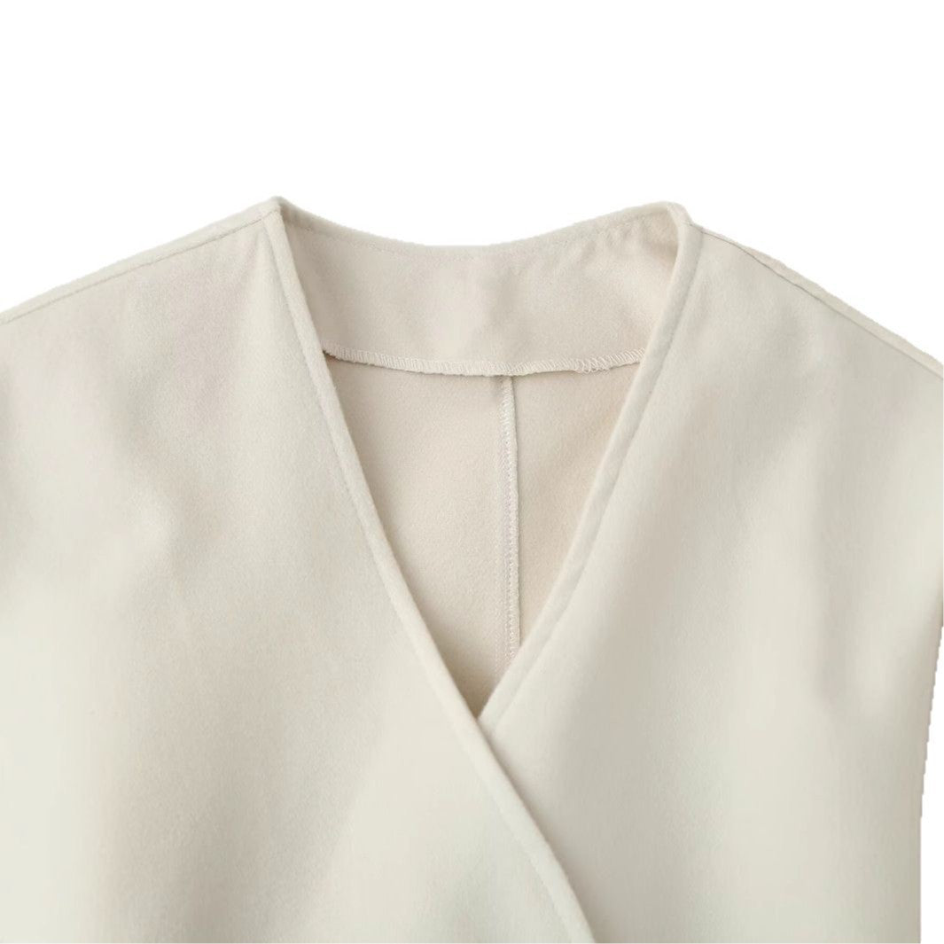 Women's Elegant Wrap Jacket with Belt