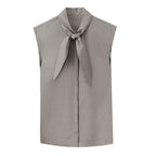 Women's Tie-Neck Blouse