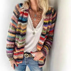 Women's Colorful Cardigan with Modern Design