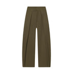 Women's Elegant Wide-Leg Trousers with Fine Pleats