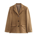 Women's Elegant Modern Cut Jacket with Pockets