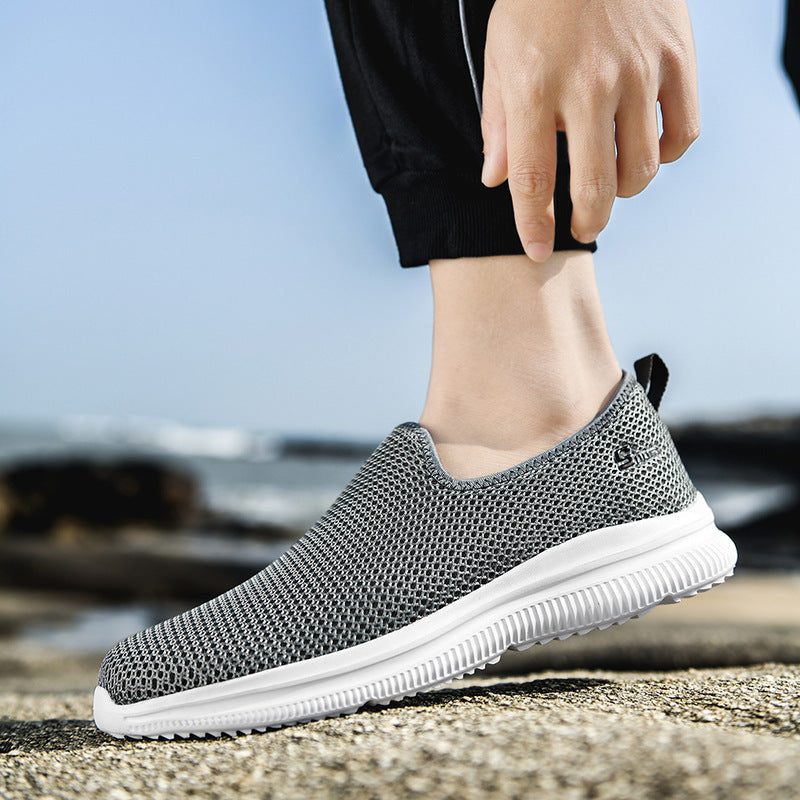 Women's Breathable Casual Sneakers with Flexible Slip-On Design