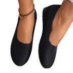 Women's Breathable Ballet Flats with Flexible Footbed