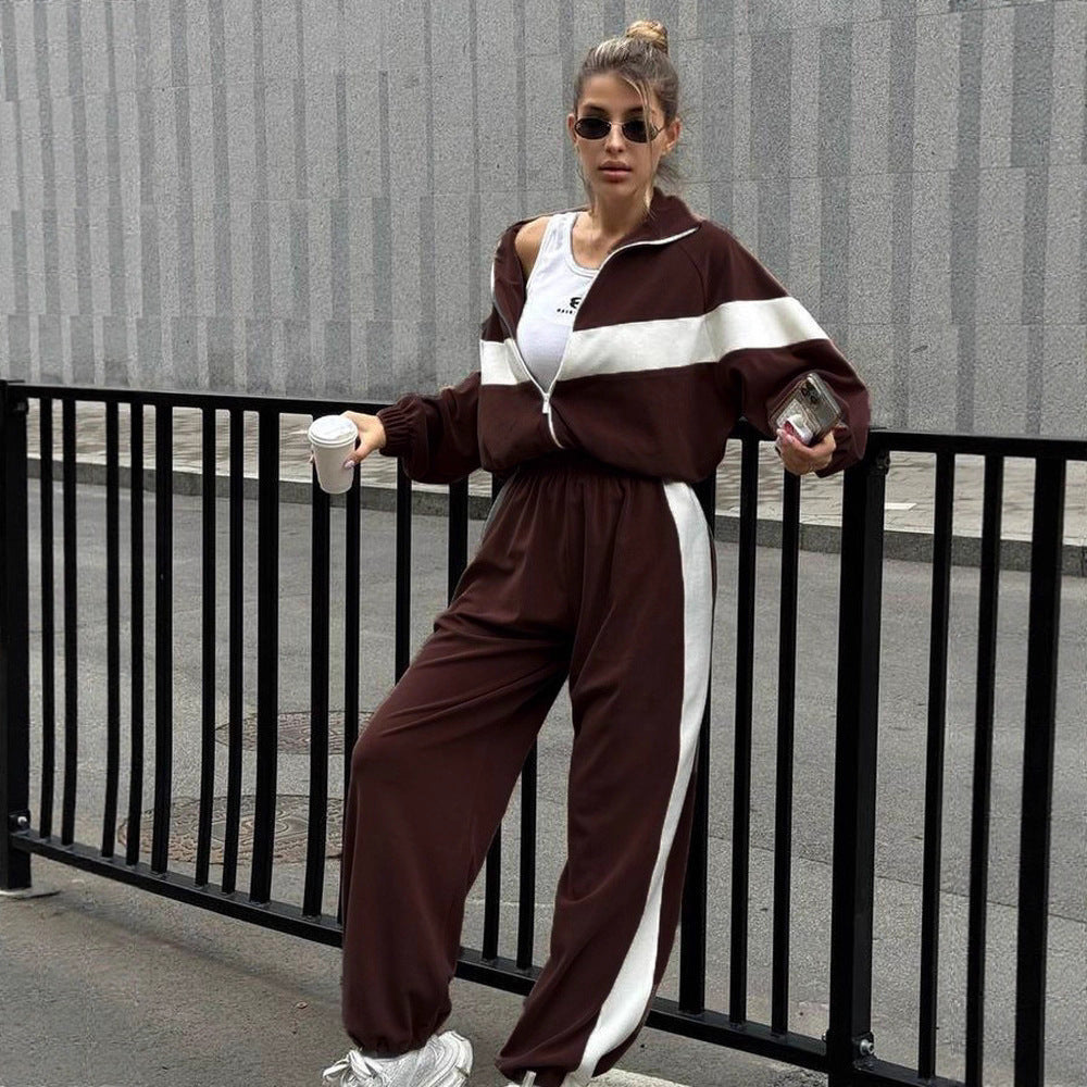 Women's Fleece Tracksuit with Zip Jacket