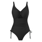 Women's Swim Dress with Cut-Out Design and Adjustable Straps