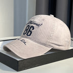 Men's Vintage-Inspired Distressed Baseball Cap