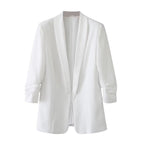 Women's Elegant Blazer with Modern Cut and Pockets