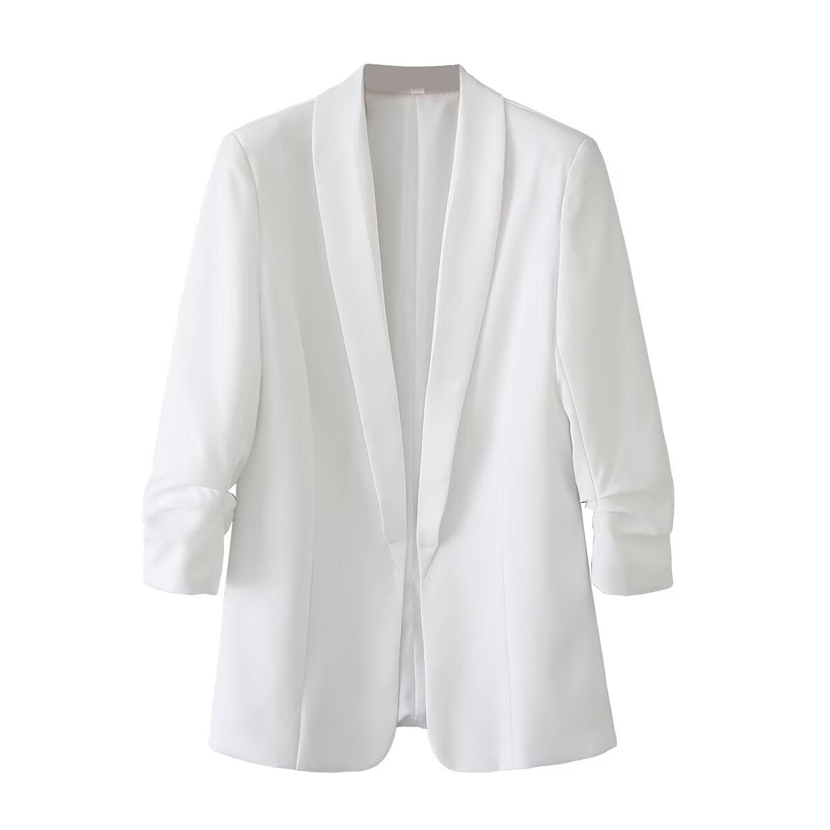 Women's Elegant Blazer with Modern Cut and Pockets
