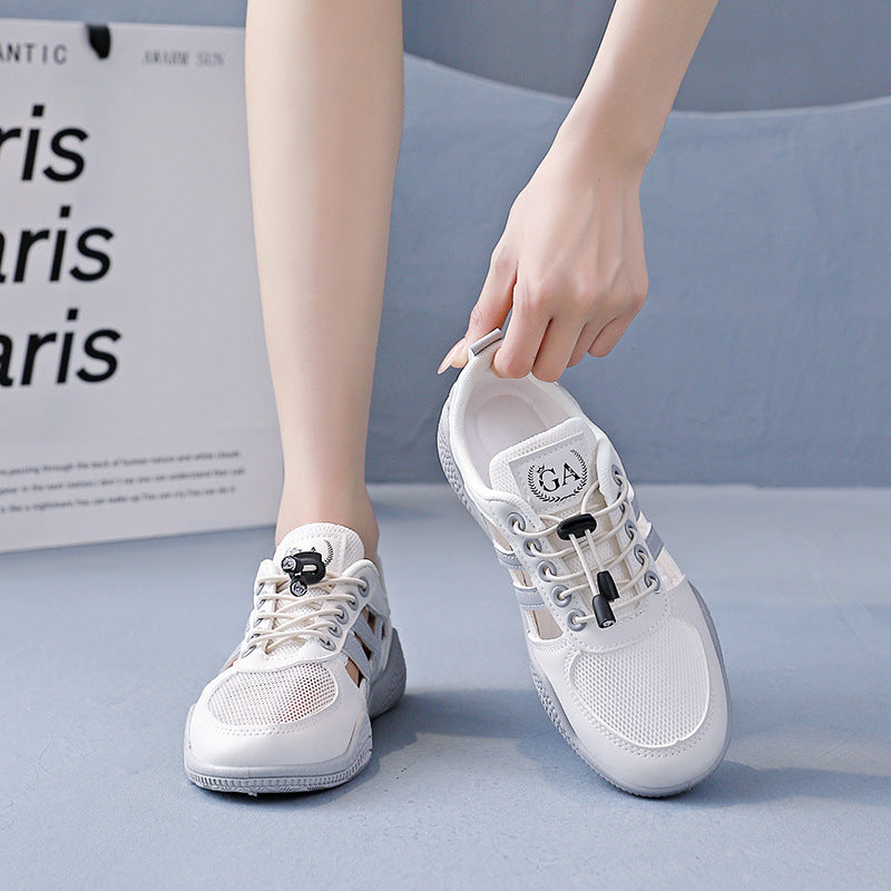 Women's Breathable Casual Sneakers with Innovative Lacing System