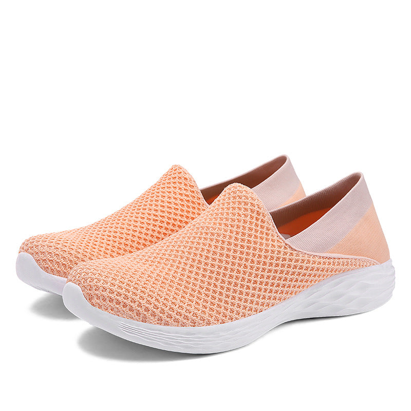 Women's Breathable Slip-On Sneakers with Flexible Sole Design