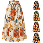 Women's Floral Midi Skirt