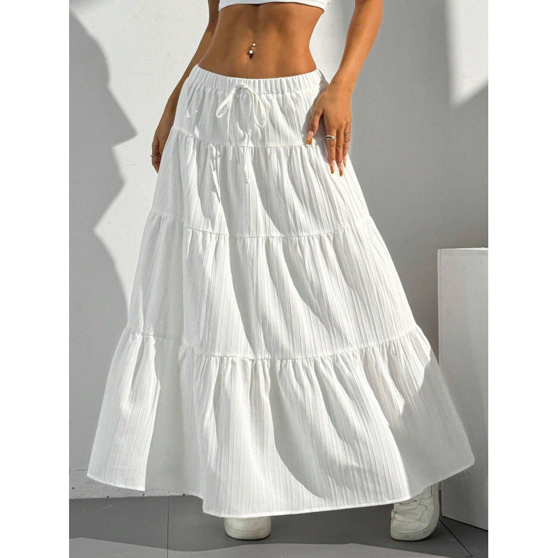 Women's Maxi Skirt with Volants