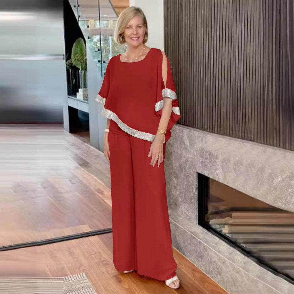 Women's Elegantly Cut Two-Piece Ensemble