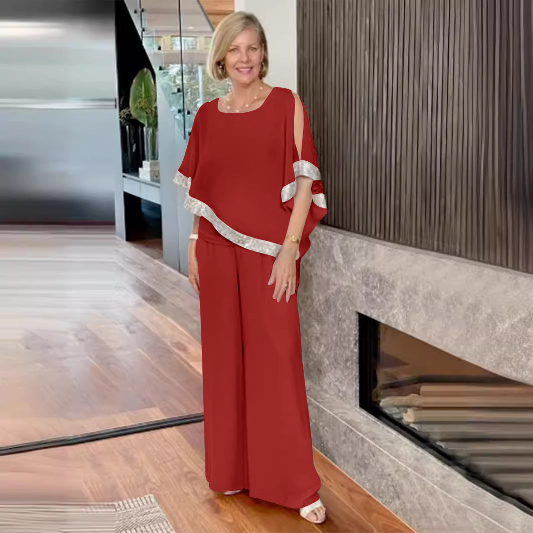 Women's Elegantly Cut Two-Piece Ensemble