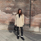 Elegant Blazer Jacket with Stone Embellishments