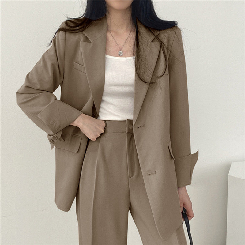 Women's Elegant Wide-Cut Blazer Set