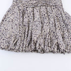 Women's Floral Dress with Ruffles and Elastic Waist