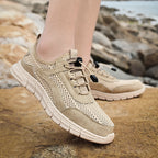Women's Breathable Sports Sneakers with Elastic Quick-Lace System