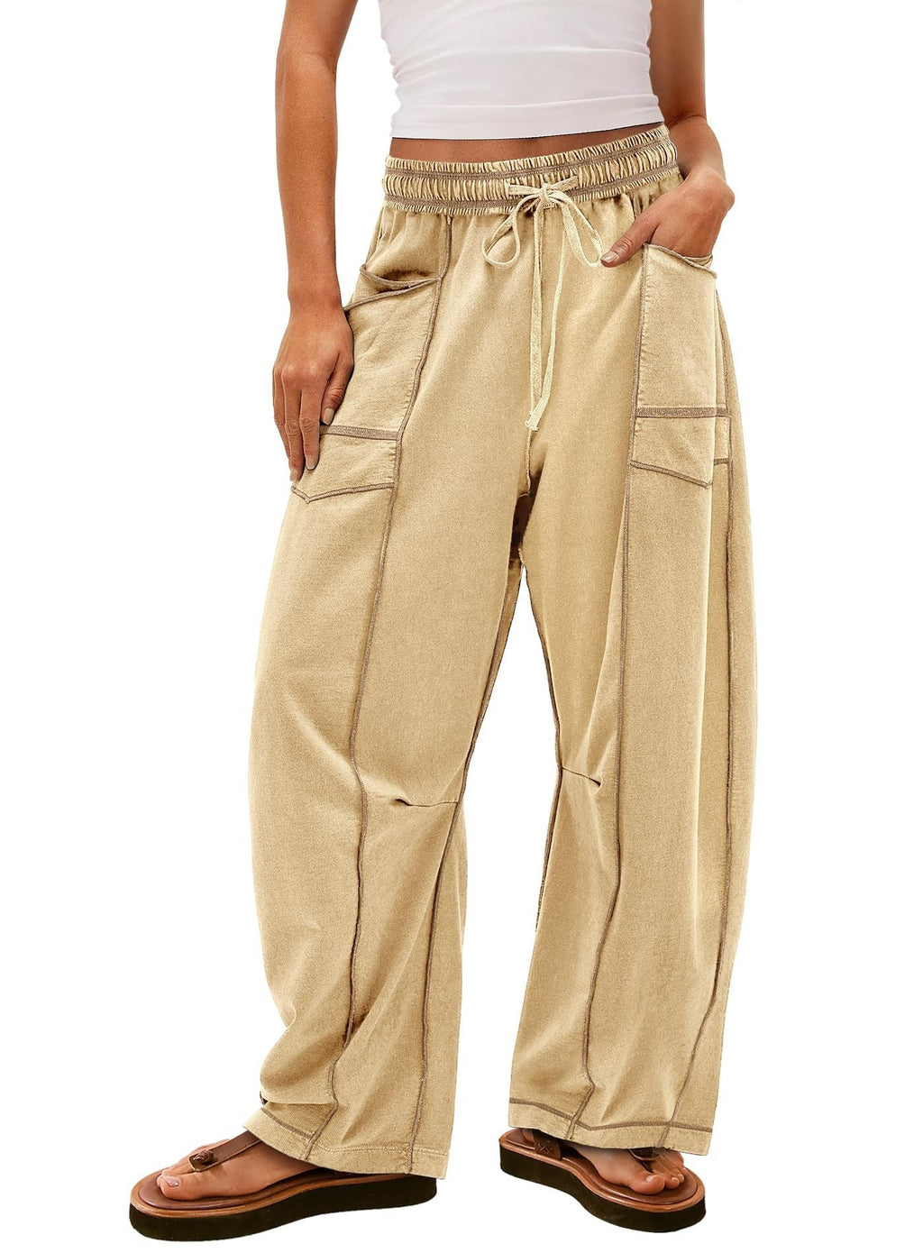 Women's Comfortable Casual Pants with Large Pockets