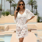 Women's Elegant Crochet Beach Cover-Up